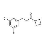 CAS#: 898751-67-2, 3-(3-Chloro-5-fluorophenyl)-1-cyclobutyl-1-propanone