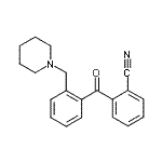 CAS#: 898751-83-2, 2-[2-(1-Piperidinylmethyl)benzoyl]benzonitrile