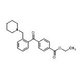 CAS 登录号：898751-98-9， 乙基4-[2-(1-哌啶基甲基)苯甲酰基]苯甲酸酯