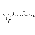 CAS 登录号：898752-37-9， 乙基5-(3,5-二氟苯基)-5-氧代戊酸酯