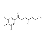 CAS 登录号：898752-49-3， 乙基4-氧代-4-(3,4,5-三氟苯基)丁酸酯