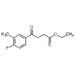 CAS 登录号：898752-61-9， 乙基4-(4-氟-3-甲基苯基)-4-氧代丁酸酯