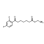 CAS#: 898753-10-1, Ethyl 7-(2,4-difluorophenyl)-7-oxoheptanoate