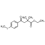 CAS#: 898753-74-7, Ethyl 2,2-dimethyl-4-[4-(methylsulfanyl)phenyl]-4-oxobutanoate