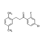 CAS 登录号：898753-88-3， 1-(4-溴-2-氟苯基)-3-(2,5-二甲基苯基)-1-丙酮