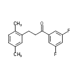 CAS 登录号：898754-10-4， 1-(3,5-二氟苯基)-3-(2,5-二甲基苯基)-1-丙酮