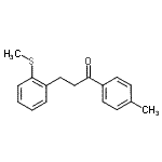 CAS 登录号：898754-23-9， 1-(4-甲基苯基)-3-[2-(甲硫基)苯基]-1-丙酮