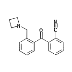 CAS 登录号：898754-44-4， 2-[2-(1-氮杂环丁基甲基)苯甲酰基]苯甲腈