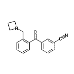 CAS#: 898754-47-7, 3-[2-(1-Azetidinylmethyl)benzoyl]benzonitrile