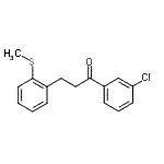 CAS 登录号：898754-60-4， 1-(3-氯苯基)-3-[2-(甲硫基)苯基]-1-丙酮