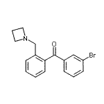 CAS#: 898754-68-2, [2-(1-Azetidinylmethyl)phenyl](3-bromophenyl)methanone