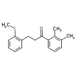 CAS 登录号：898754-72-8， 1-(2,3-二甲基苯基)-3-[2-(甲硫基)苯基]-1-丙酮