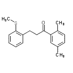 CAS 登录号：898754-78-4， 1-(2,5-二甲基苯基)-3-[2-(甲硫基)苯基]-1-丙酮
