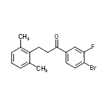 CAS 登录号：898754-94-4， 1-(4-溴-3-氟苯基)-3-(2,6-二甲基苯基)-1-丙酮