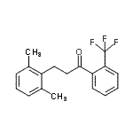CAS 登录号：898755-04-9， 3-(2,6-二甲基苯基)-1-[2-(三氟甲基)苯基]-1-丙酮