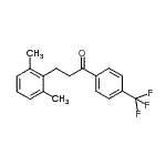 CAS 登录号：898755-08-3， 3-(2,6-二甲基苯基)-1-[4-(三氟甲基)苯基]-1-丙酮
