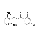 CAS#: 898755-10-7, 1-(4-Bromo-2-fluorophenyl)-3-(2,6-dimethylphenyl)-1-propanone