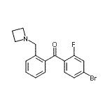 CAS#: 898755-13-0, [2-(1-Azetidinylmethyl)phenyl](4-bromo-2-fluorophenyl)methanone