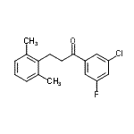 CAS#: 898755-14-1, 1-(3-Chloro-5-fluorophenyl)-3-(2,6-dimethylphenyl)-1-propanone