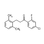 CAS 登录号：898755-16-3， 1-(4-氯-2-氟苯基)-3-(2,6-二甲基苯基)-1-丙酮