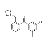 CAS 登录号：898755-17-4， [2-(1-氮杂环丁基甲基)苯基](3-氯-5-氟苯基)甲酮