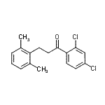 CAS 登录号：898755-20-9， 1-(2,4-二氯苯基)-3-(2,6-二甲基苯基)-1-丙酮