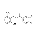 CAS 登录号：898755-24-3， 1-(3,4-二氯苯基)-3-(2,6-二甲基苯基)-1-丙酮