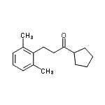 CAS 登录号：898755-46-9， 1-环戊基-3-(2,6-二甲基苯基)-1-丙酮