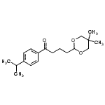 CAS 登录号：898755-59-4， 4-(5,5-二甲基-1,3-二恶烷-2-基)-1-(4-异丙基苯基)-1-丁酮