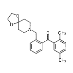 CAS#: 898756-10-0, (2,5-Dimethylphenyl)[2-(1,4-dioxa-8-azaspiro[4.5]dec-8-ylmethyl)phenyl]methanone