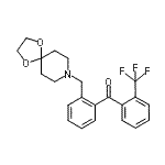 CAS 登录号：898756-27-9， [2-(1,4-二氧杂-8-氮杂螺[4.5]癸-8-基甲基)苯基][2-(三氟甲基)苯基]甲酮