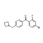 CAS#: 898756-87-1, [4-(1-Azetidinylmethyl)phenyl](4-bromo-2-fluorophenyl)methanone