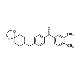 CAS#: 898757-96-5, (3,4-Dimethylphenyl)[4-(1,4-dioxa-8-azaspiro[4.5]dec-8-ylmethyl)phenyl]methanone