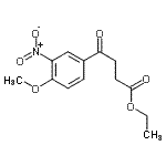 CAS 登录号：898758-89-9， 乙基4-(4-甲氧基-3-硝基苯基)-4-氧代丁酸酯