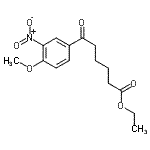 CAS 登录号：898758-93-5， 乙基6-(4-甲氧基-3-硝基苯基)-6-氧代己酸酯