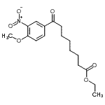 CAS 登录号：898758-97-9， 乙基8-(4-甲氧基-3-硝基苯基)-8-氧代辛酸酯
