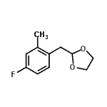CAS 登录号：898759-57-4， 2-(4-氟-2-甲基苄基)-1,3-二氧戊环