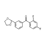 CAS#: 898759-63-2, (2,4-Difluorophenyl)[3-(1,3-dioxolan-2-yl)phenyl]methanone