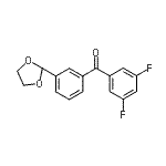 CAS#: 898759-68-7, (3,5-Difluorophenyl)[3-(1,3-dioxolan-2-yl)phenyl]methanone