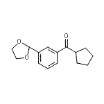 CAS#: 898759-76-7, Cyclopentyl[3-(1,3-dioxolan-2-yl)phenyl]methanone