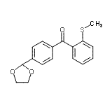 CAS 登录号：898760-02-6， [4-(1,3-二氧戊环-2-基)苯基][2-(甲硫基)苯基]甲酮