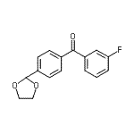 CAS 登录号：898760-12-8， [4-(1,3-二氧戊环-2-基)苯基](3-氟苯基)甲酮