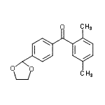 CAS#: 898760-22-0, (2,5-Dimethylphenyl)[4-(1,3-dioxolan-2-yl)phenyl]methanone