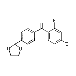 CAS#: 898760-64-0, (4-Chloro-2-fluorophenyl)[4-(1,3-dioxolan-2-yl)phenyl]methanone