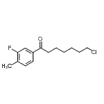 CAS#: 898761-33-6, 7-Chloro-1-(3-fluoro-4-methylphenyl)-1-heptanone