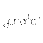 CAS#: 898761-69-8, (3-Bromophenyl)[3-(1,4-dioxa-8-azaspiro[4.5]dec-8-ylmethyl)phenyl]methanone