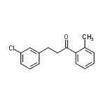 CAS 登录号：898762-12-4， 3-(3-氯苯基)-1-(2-甲基苯基)-1-丙酮
