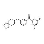 CAS#: 898762-13-5, (3-Chloro-5-fluorophenyl)[3-(1,4-dioxa-8-azaspiro[4.5]dec-8-ylmethyl)phenyl]methanone