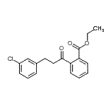 CAS 登录号：898762-38-4， 乙基2-[3-(3-氯苯基)丙酰]苯甲酸酯