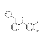 CAS#: 898763-38-7, (4-Bromo-3-fluorophenyl)[2-(2,5-dihydro-1H-pyrrol-1-ylmethyl)phenyl]methanone